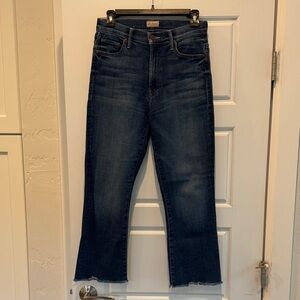 MOTHER The Insider Crop Step Fray Sweet and Sassy-Size 27